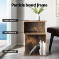 Artiss Bedside Table Nightstand Rust Oak Storage Shelves
