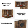 Artiss Bedside Table Nightstand Rust Oak Storage Shelves