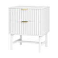 Artiss Bedside Table 2 Drawer White