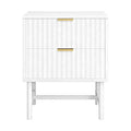 Artiss 2X Bedside Table White Nightstand 2 Drawers