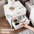 Artiss 2X Bedside Table White Nightstand 2 Drawers