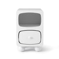 Artiss Bedside Table Storage Drawer Shelf Pine Wood Legs White