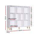 Artiss 3 Tier 10 Cube Bookshelf White Storage Organiser