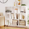 Artiss 3 Tier 10 Cube Bookshelf White Storage Organiser
