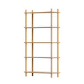 Artiss 5 Tier Bookshelf Wooden Storage Bookcase Display Rack Pine