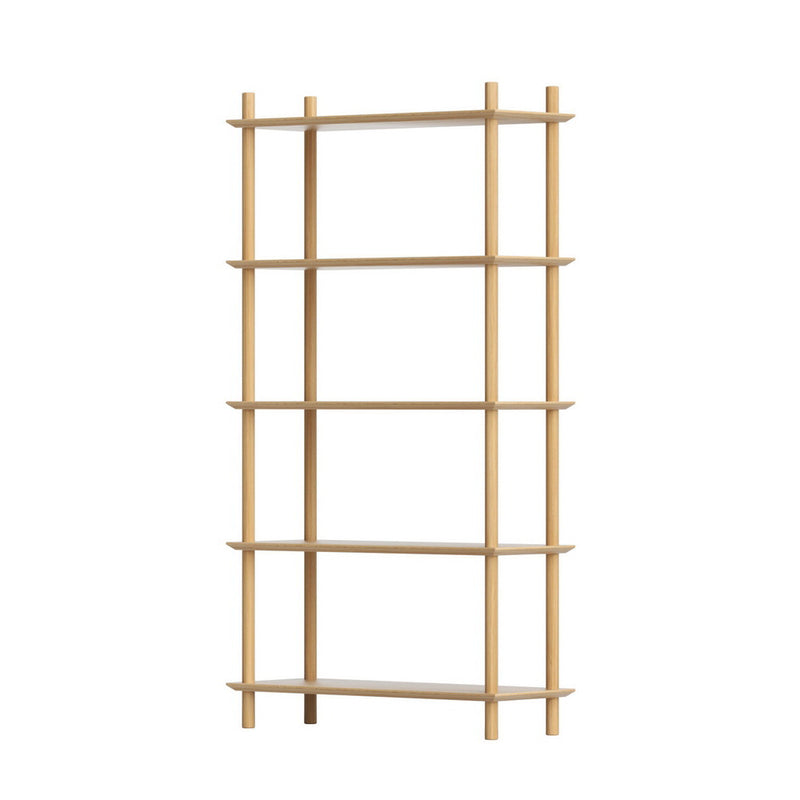 Artiss 5 Tier Bookshelf Wooden Storage Bookcase Display Rack Pine