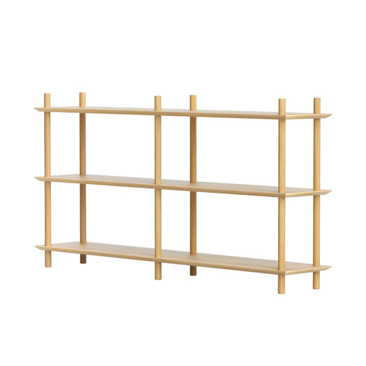 Artiss 3 Tier Bookshelf Wooden Storage Shelves Display Rack Pine