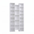 Artiss Bookshelf Display Shelves CD DVD Storage Rack Tall Bookcase White