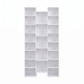 Artiss Bookshelf Display Shelves CD DVD Storage Rack Tall Bookcase White