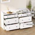 Artiss 6 Chest of Drawers White PETE