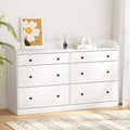 Artiss 6 Chest of Drawers White PETE