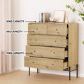 Artiss ARNO 5 Drawer Chest Pine Wood Storage Cabinet