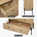 Artiss ARNO 5 Drawer Chest Pine Wood Storage Cabinet