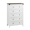 Artiss 5 Chest of Drawers Storage Tallboy White & Walnut