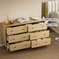 Artiss 6 Drawer Tallboy Chest Pine Cabinet Storage