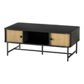 Artiss Coffee Table Sliding Drawer Black