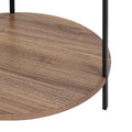 Artiss Round Coffee Table Side Table White Cedric