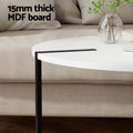 Artiss Round Coffee Table Side Table White Cedric