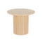 Artiss Round Coffee Table Fluted Base PIIA