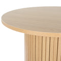 Artiss Round Coffee Table Fluted Base PIIA