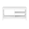 Artiss Coffee Table White Storage Shelf Drawer