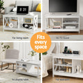 Artiss Coffee Table White Storage Shelf Drawer