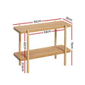 Artiss Console Table 92cm 2-Tier Pine Sera
