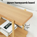 Artiss Console Table 92cm 2-Tier Pine Sera