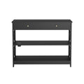 Artiss Console Table 3-Tier USB Outlets White
