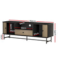 Artiss TV Cabinet 150cm Entertainment Unit Black