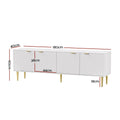 Artiss TV Cabinet 180cm White Entertainment Unit Stand Storage