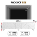 Artiss TV Unit 200cm Entertainment Storage Cabinet White