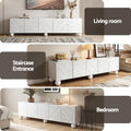 Artiss TV Unit 200cm Entertainment Storage Cabinet White