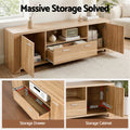 Artiss 180cm TV Unit Storage Cabinet Drawers Pine Wood