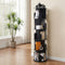Artiss 5 Tier Round Swivel Bookshelf Black Display Stand