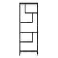 Artiss 5 Tier Bookshelf Black RHYS