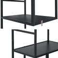 Artiss 5 Tier Bookshelf Black RHYS