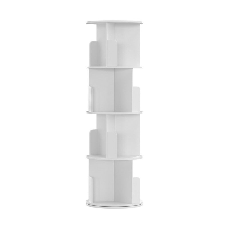 Artiss 4 Tier Bookshelf EDIE White Storage Shelves