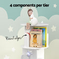 Artiss 4 Tier Bookshelf EDIE White Storage Shelves