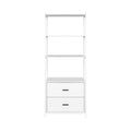 Artiss Bookshelf 2 Drawers 152cm White Display Shelf