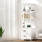 Artiss Bookshelf 2 Drawers 152cm White Display Shelf