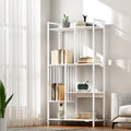 Artiss 5 Tier Bookshelf 120cm White Display Shelves