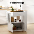 Artiss Kitchen Island Trolley Rolling Serving Cart 3Tier