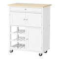 Artiss Kitchen Island Trolley Rolling Cart Storage Drawer Cupboard