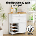 Artiss Kitchen Island Trolley Rolling Cart Storage Drawer Cupboard