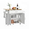 Artiss Kitchen Island Trolley Rolling Serving Cart Storage Drawer Cabinet 90cm White