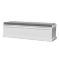 Artiss 140cm Storage Ottoman Blanket Box Fluted Grey