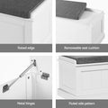 Artiss 140cm Storage Ottoman Blanket Box Fluted Grey
