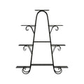 Artiss 9 Tier Metal Plant Stand Black Flower Pot Shelf