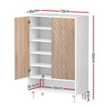 Artiss Shoe Rack Cabinet 24 Pairs 6-Tier White